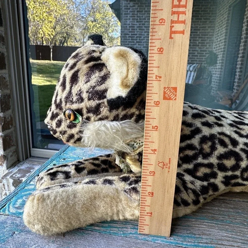 Vintage Rushton Star Creation Plush Stuffed Animal 18 Inch Leopard Plush‎ Rare